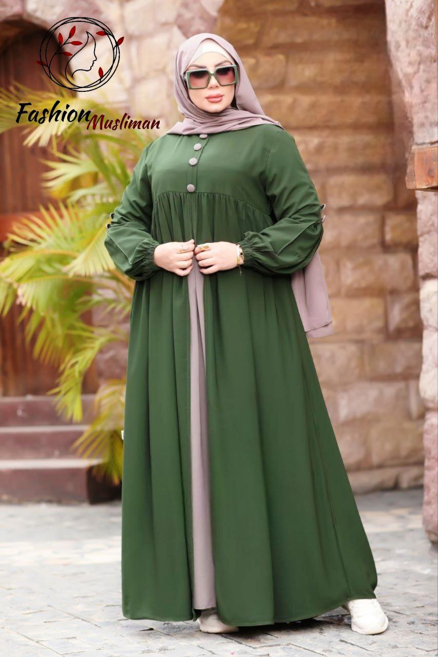 حجاب عفة ثلاث قطع ( خمار + حجاب ) + بوندانة كهدية