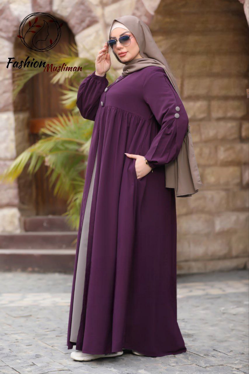 حجاب عفة ثلاث قطع ( خمار + حجاب ) + بوندانة كهدية