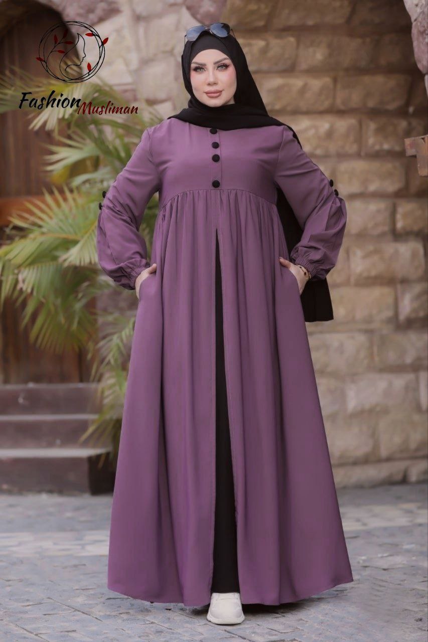 حجاب عفة ثلاث قطع ( خمار + حجاب ) + بوندانة كهدية