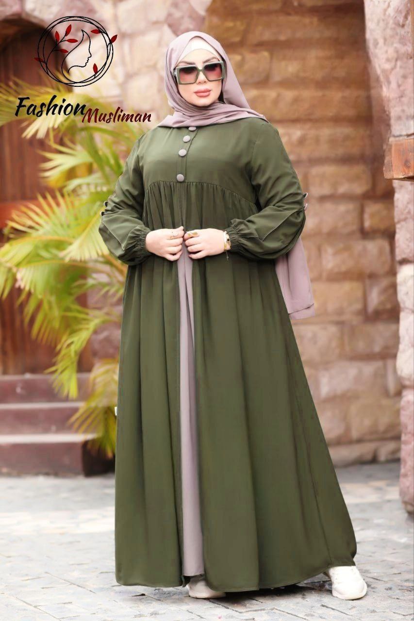حجاب عفة ثلاث قطع ( خمار + حجاب ) + بوندانة كهدية