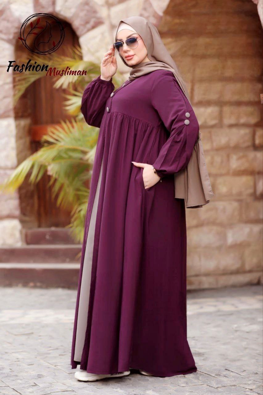 حجاب عفة ثلاث قطع ( خمار + حجاب ) + بوندانة كهدية