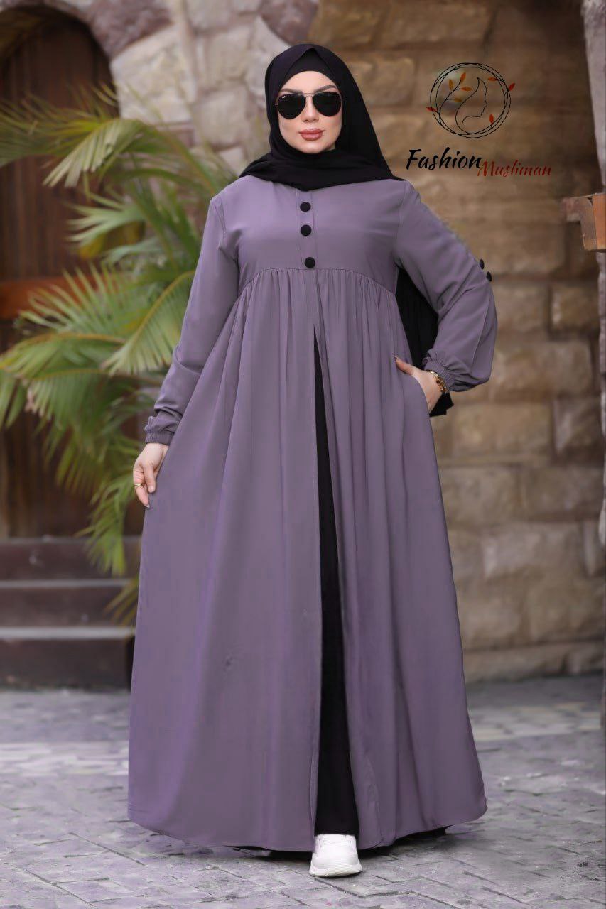 حجاب عفة ثلاث قطع ( خمار + حجاب ) + بوندانة كهدية