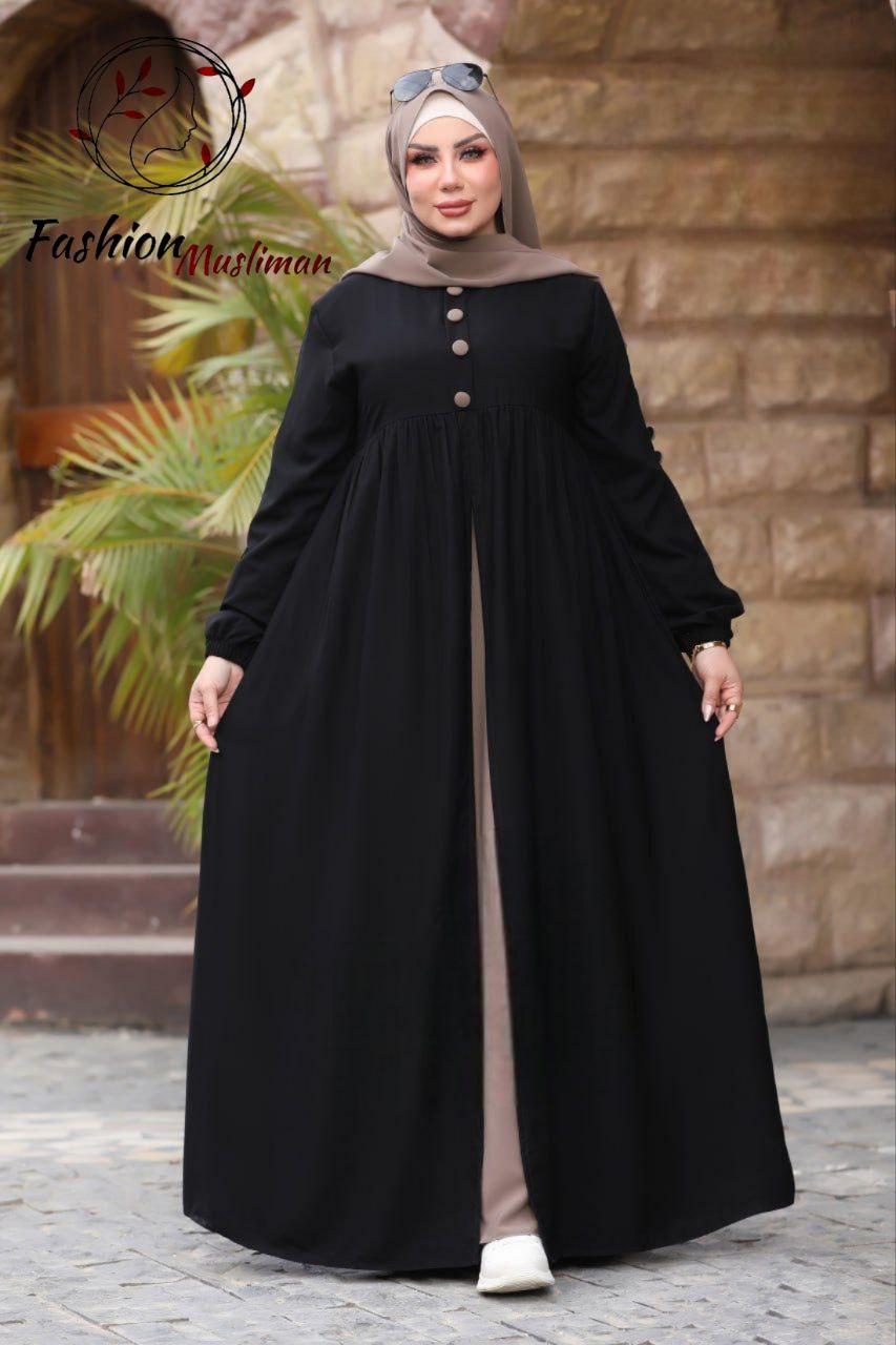 حجاب عفة ثلاث قطع ( خمار + حجاب ) + بوندانة  كهدية