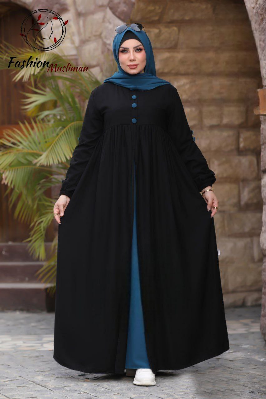 حجاب عفة ثلاث قطع ( خمار + حجاب ) + بوندانة  كهدية