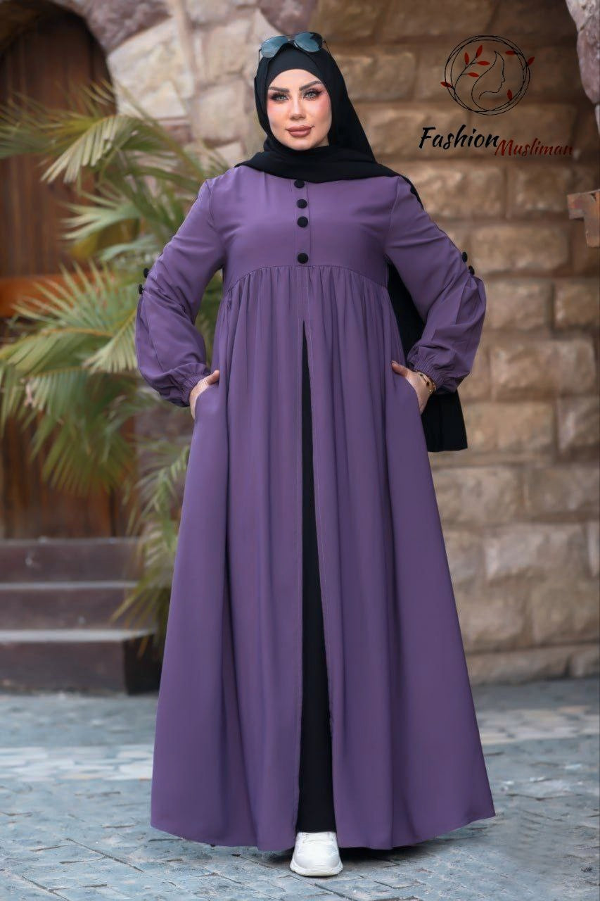 حجاب عفة ثلاث قطع ( خمار + حجاب ) + بوندانة  كهدية