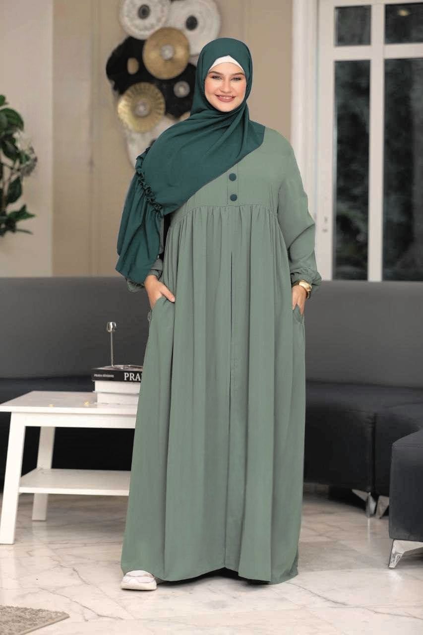 حجاب عفة ثلاث قطع ( خمار + حجاب ) + بوندانة  كهدية