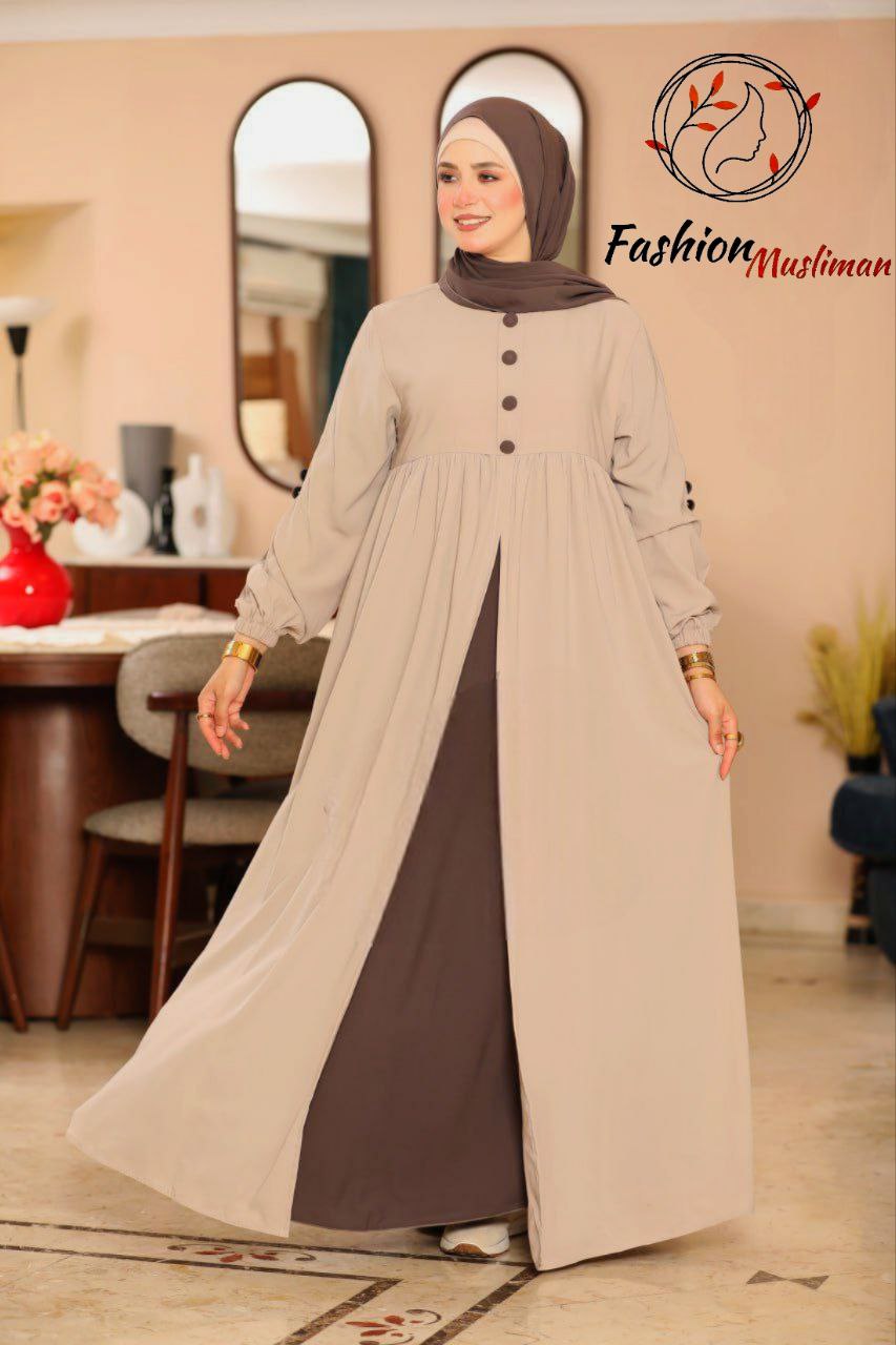 حجاب عفة ثلاث قطع ( خمار + حجاب ) + بوندانة  كهدية