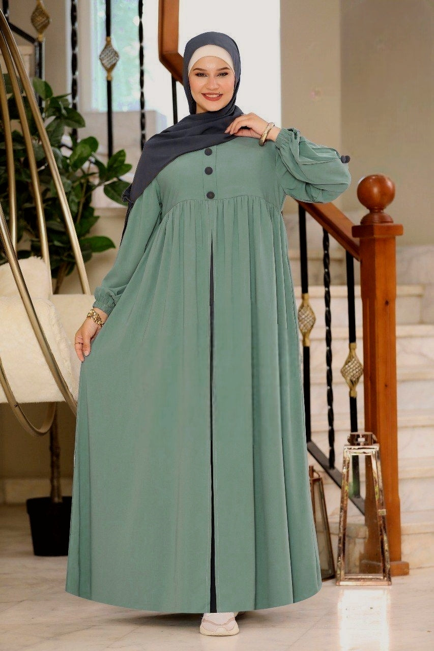 حجاب عفة ثلاث قطع ( خمار + حجاب ) + بوندانة  كهدية