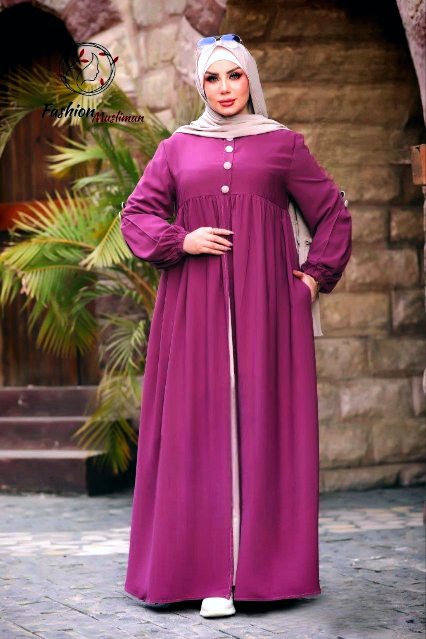 حجاب عفة ثلاث قطع ( خمار + حجاب ) + بوندانة  كهدية