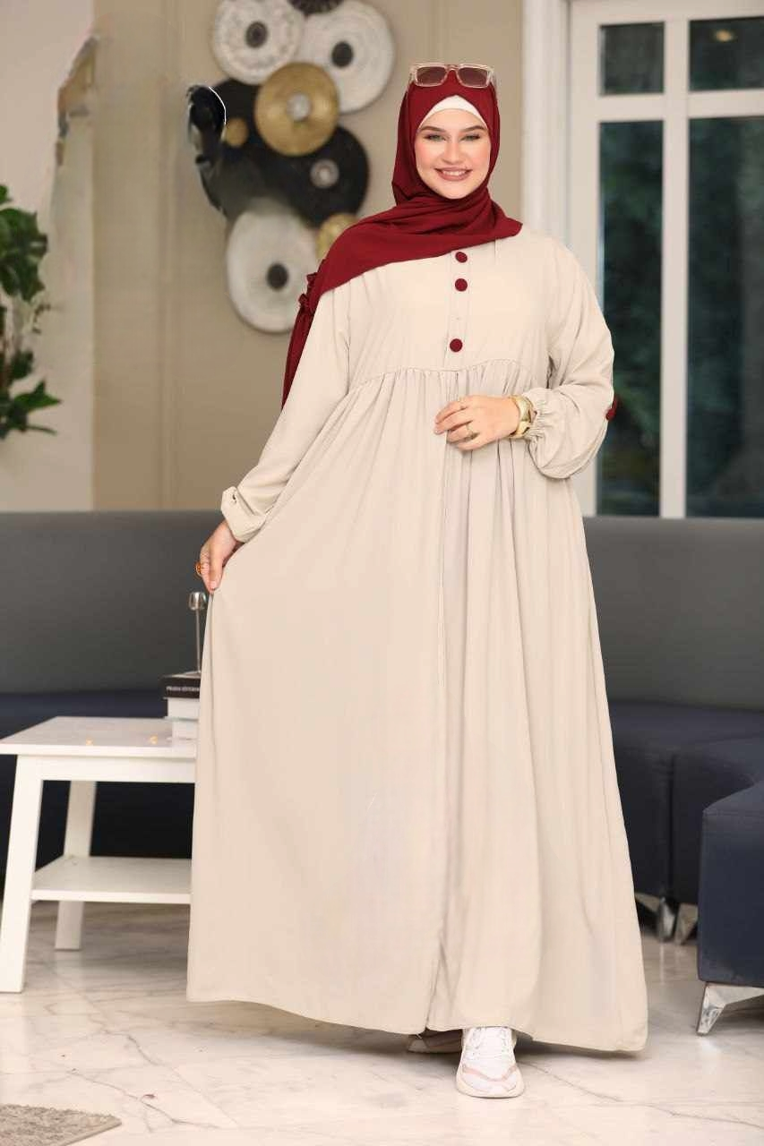 حجاب عفة ثلاث قطع ( خمار + حجاب ) + بوندانة  كهدية