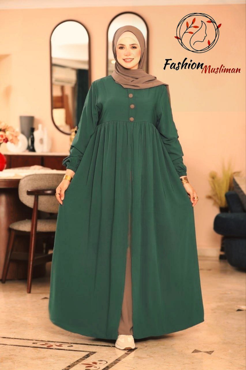 حجاب عفة ثلاث قطع ( خمار + حجاب ) + بوندانة  كهدية