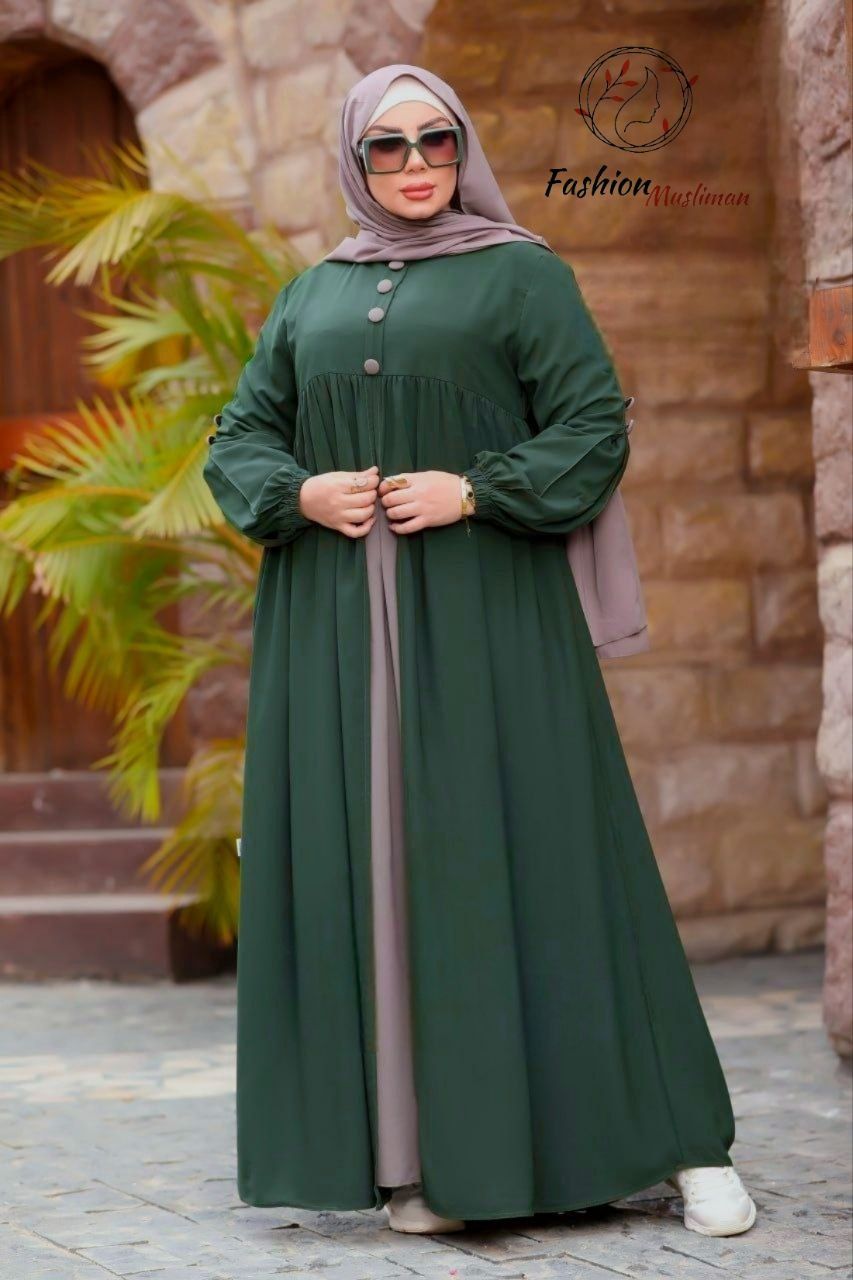 حجاب عفة ثلاث قطع ( خمار + حجاب ) + بوندانة  كهدية