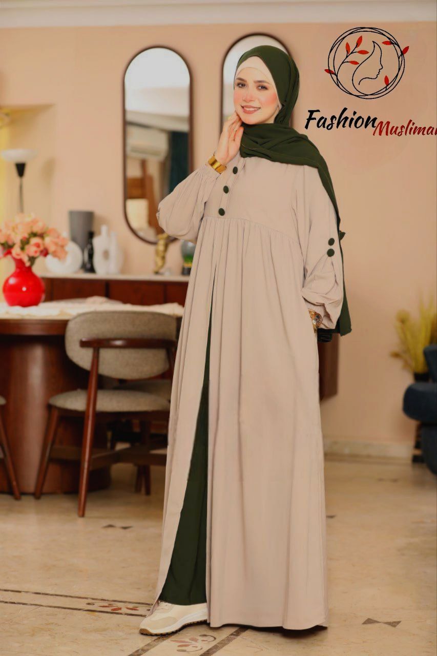 حجاب عفة ثلاث قطع ( خمار + حجاب ) + بوندانة  كهدية